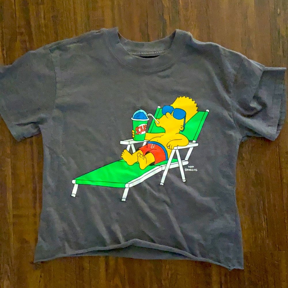 Bart Simpson cropped tee